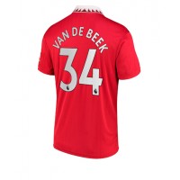 Manchester United Donny van de Beek #34 Fotballklær Hjemmedrakt 2022-23 Kortermet